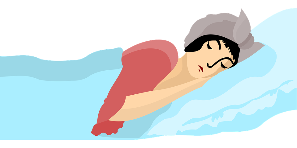 Cartoon image of woman sleeping